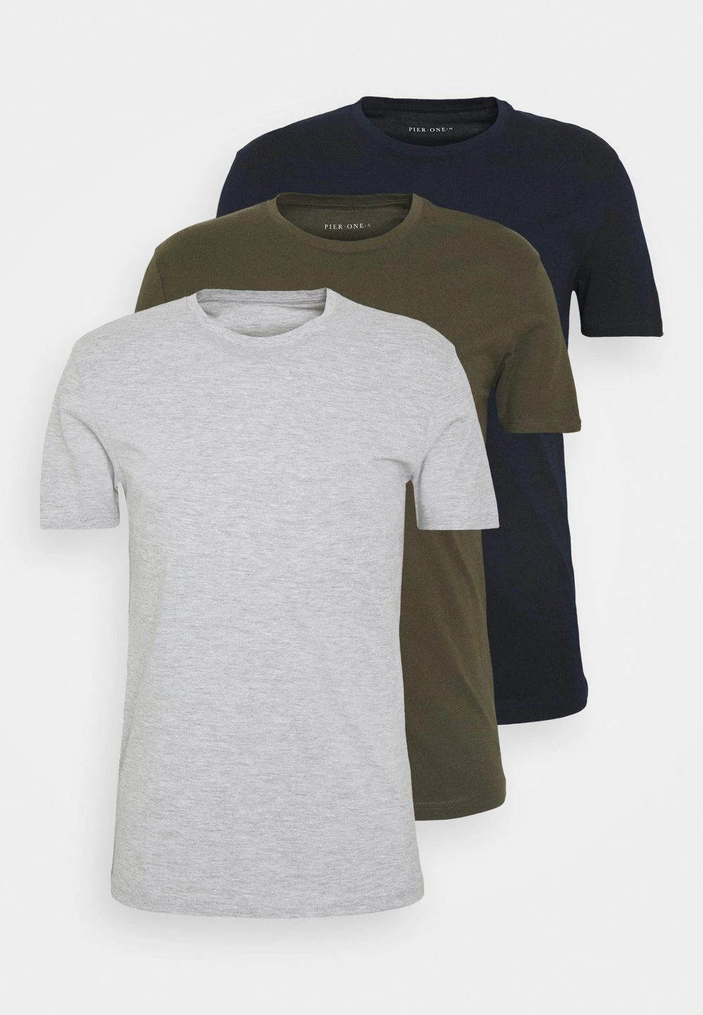 Excellente qualité Pier One 3 PACK - T-shirt basique t-shirts col rond homme 14 Excellente qualité Pier One 3 PACK - T-shirt basique t-shirts col rond homme – Image 12