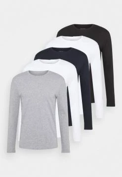 Pier One 5 PACK - T-shirt à manches longues Prix Exclusifs t-shirts col rond homme -Pas Cher Pier One Boutique 0040d79b22c848e294c0eb73581cab32 1