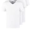 Pier One 3 PACK - T-shirt basique qualité absolue t-shirts & polos col en v homme
