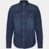 Pier One DENIM SHIRT - Chemise Soldes chemises col kent homme