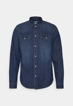 Pier One DENIM SHIRT - Chemise Soldes chemises col kent homme