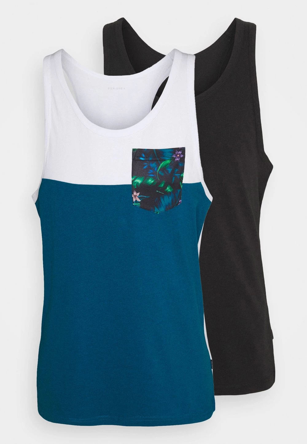 Prix De Rêve Pier One 2 PACK - Débardeur t-shirts encolure large ronde homme 8 Prix De Rêve Pier One 2 PACK - Débardeur t-shirts encolure large ronde homme – Image 6
