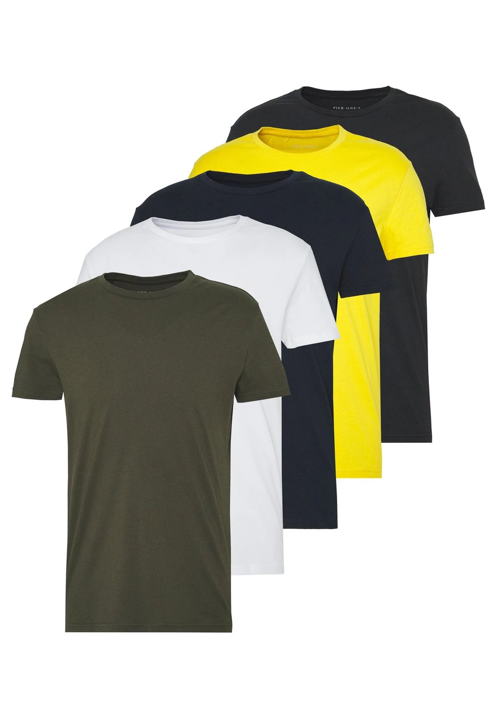 Pier One Qualité garantie 100% 5 PACK - T-shirt basique t-shirts col rond homme 10 Pier One Qualité garantie 100% 5 PACK - T-shirt basique t-shirts col rond homme – Image 8