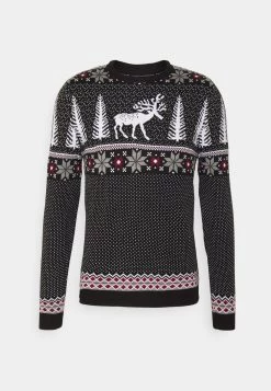 Prix Acceptable Pier One WINTERY CHRISTMAS JUMPER - Pullover pulls & gilets col rond homme