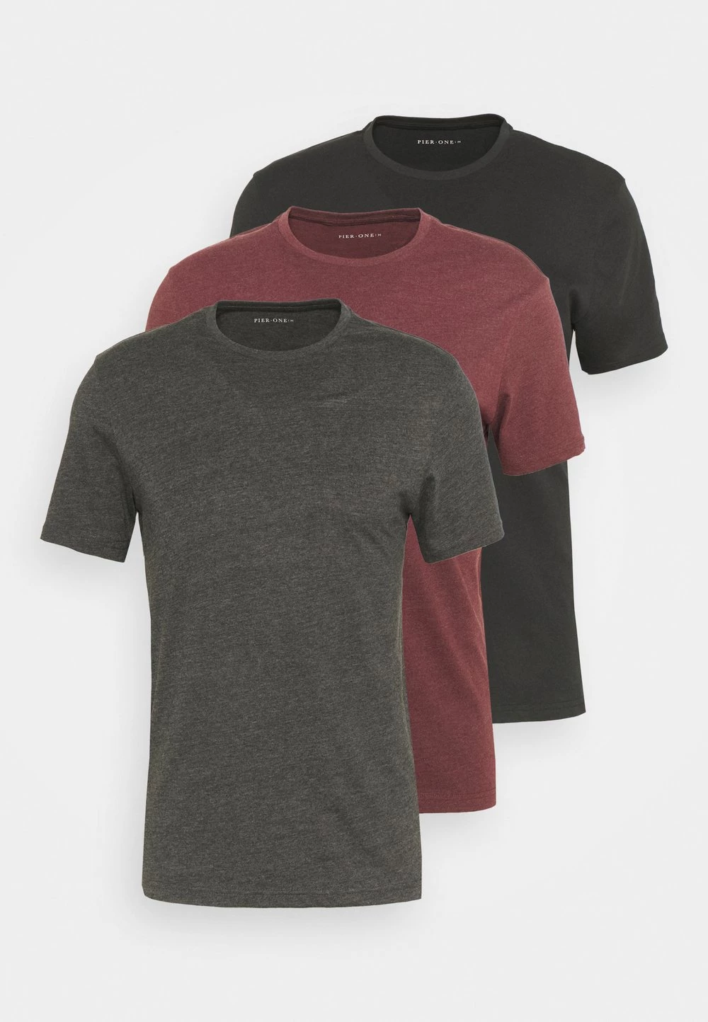 Prix Préférentiel Pier One 3 PACK - T-shirt basique t-shirts col rond homme 13 Prix Préférentiel Pier One 3 PACK - T-shirt basique t-shirts col rond homme – Image 11