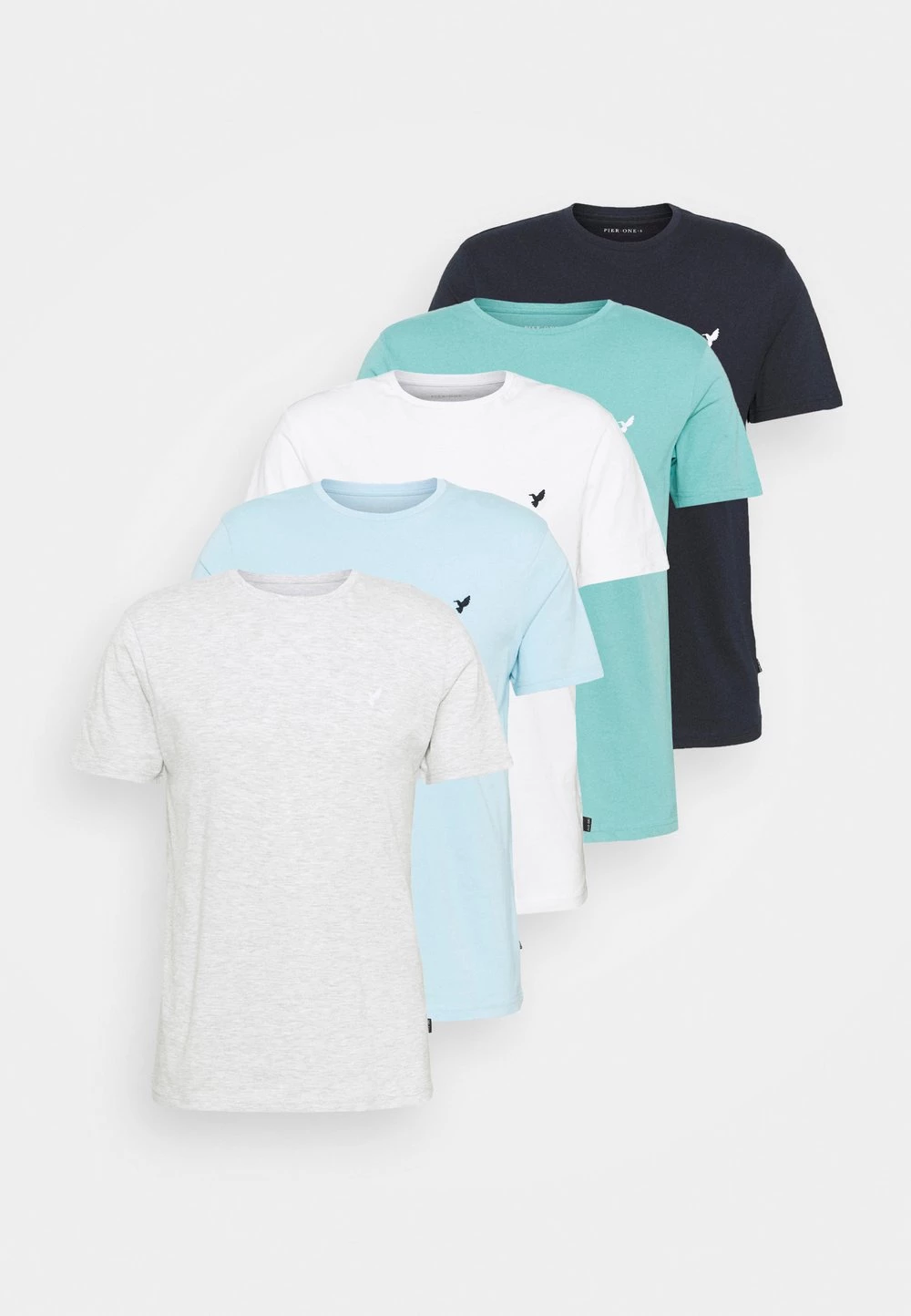 Pier One 5 PACK - T-shirt basique Prix Gelé t-shirts col rond homme 9 Pier One 5 PACK - T-shirt basique Prix Gelé t-shirts col rond homme – Image 7