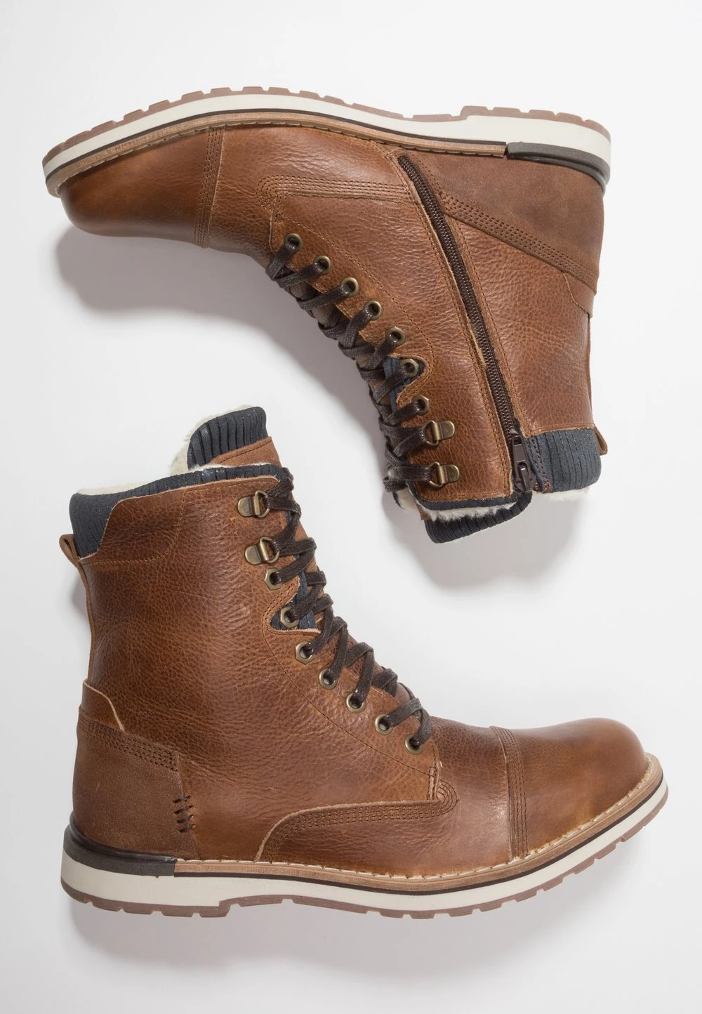 Bon Rapport Coût-Efficacité Pier One Bottines à lacets bottes rond homme 4 Bon Rapport Coût-Efficacité Pier One Bottines à lacets bottes rond homme – Image 2