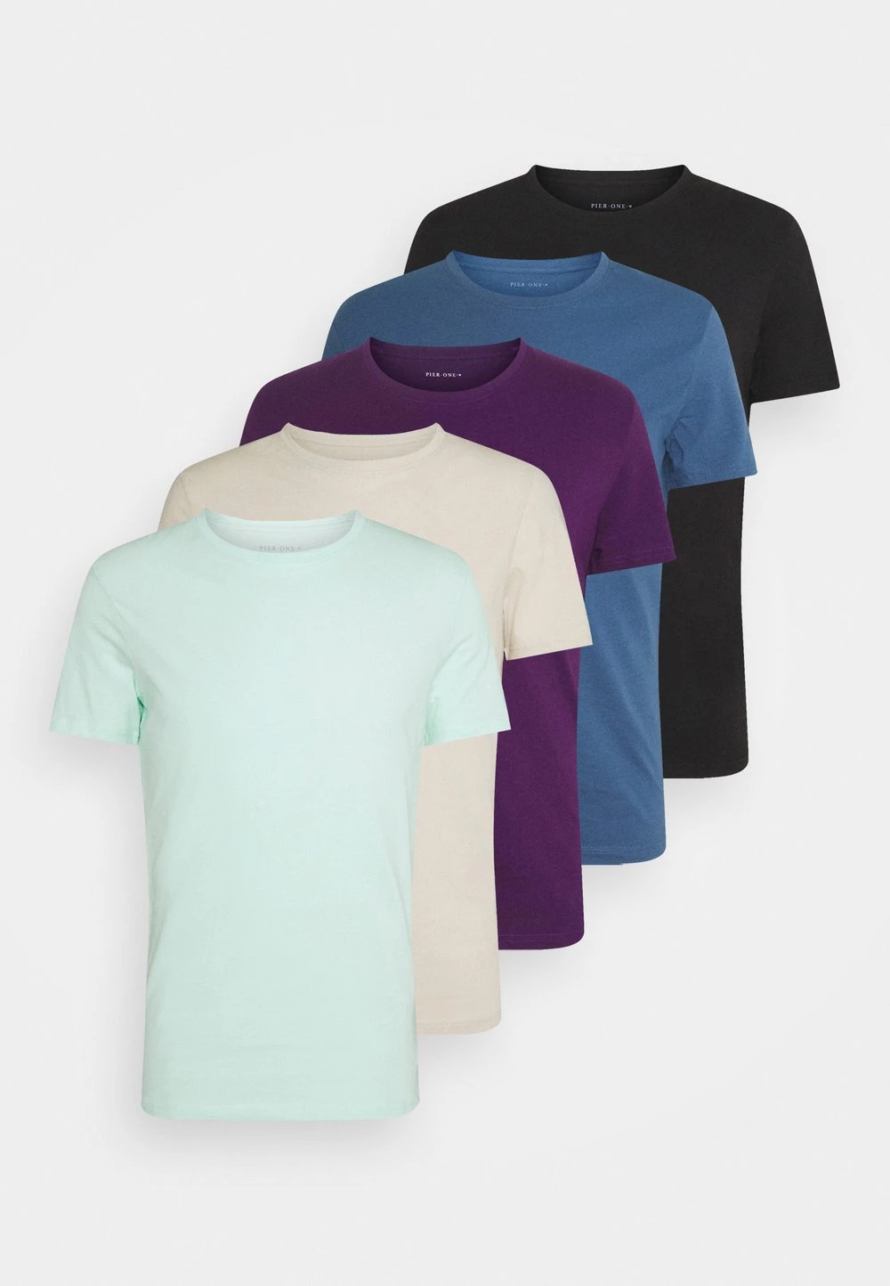 Pier One 5 PACK - T-shirt basique Bas Prix t-shirts col rond homme 14 Pier One 5 PACK - T-shirt basique Bas Prix t-shirts col rond homme – Image 12