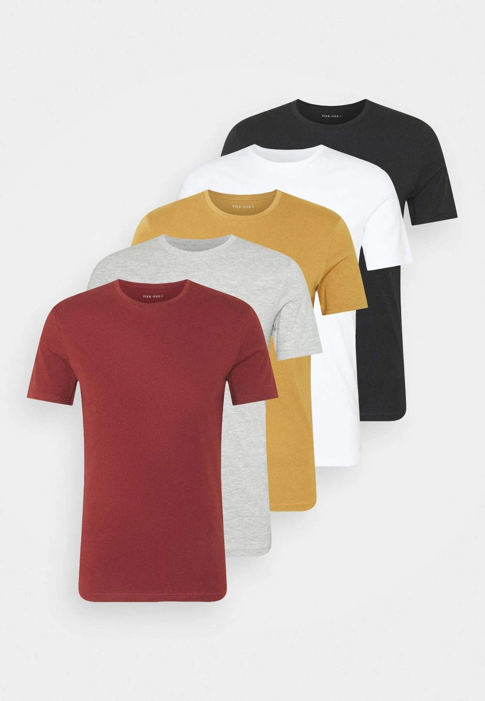 Pier One 5 PACK - T-shirt basique Bas Prix t-shirts col rond homme 11 Pier One 5 PACK - T-shirt basique Bas Prix t-shirts col rond homme – Image 9