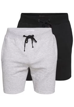 Pier One 2 PACK - Short - light grey /black Qualité garantie 100% pantalons normale homme