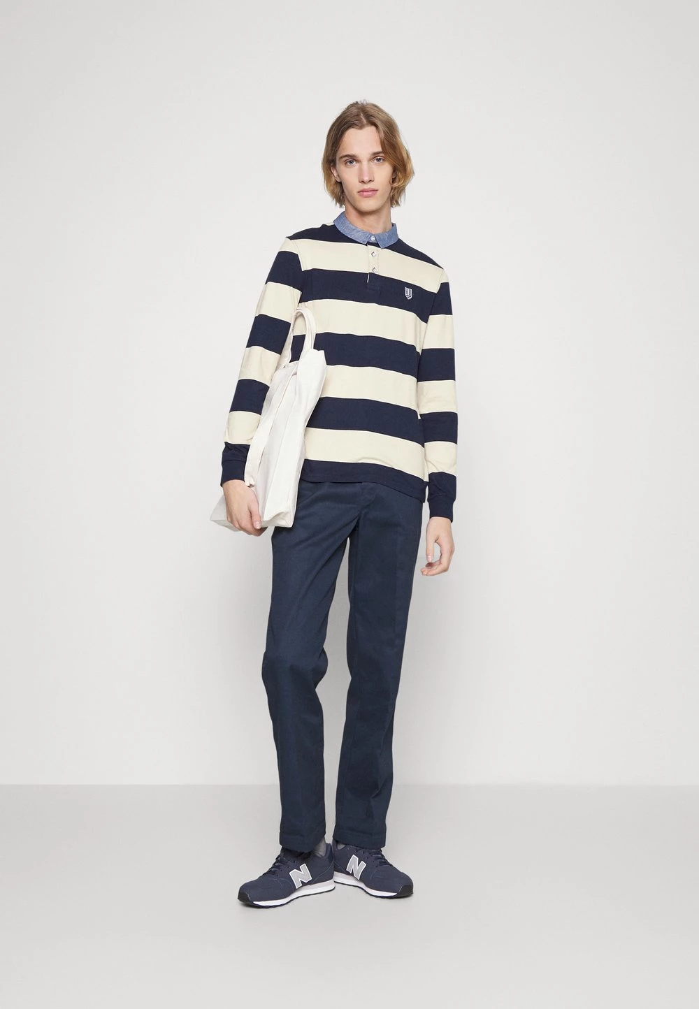 Pier One Polo - dark blue/mottled beige Prix Sympa t-shirts & polos col polo homme 4 Pier One Polo - dark blue/mottled beige Prix Sympa t-shirts & polos col polo homme – Image 2