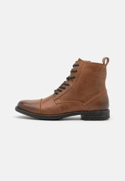Pier One LEATHER - Bottines à lacets Prix Exclusifs bottes rond homme