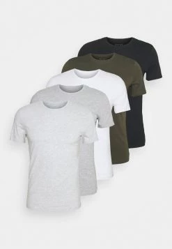 Pier One 5 PACK - T-shirt basique Meilleur Prix Garanti t-shirts col rond homme -Pas Cher Pier One Boutique af2e3648ccfd4b198cd51d1c4b807340 3