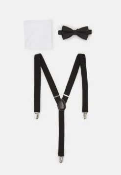 Meilleure qualité Pier One SET - Noeud papillon pochettes de costume couleur unie homme