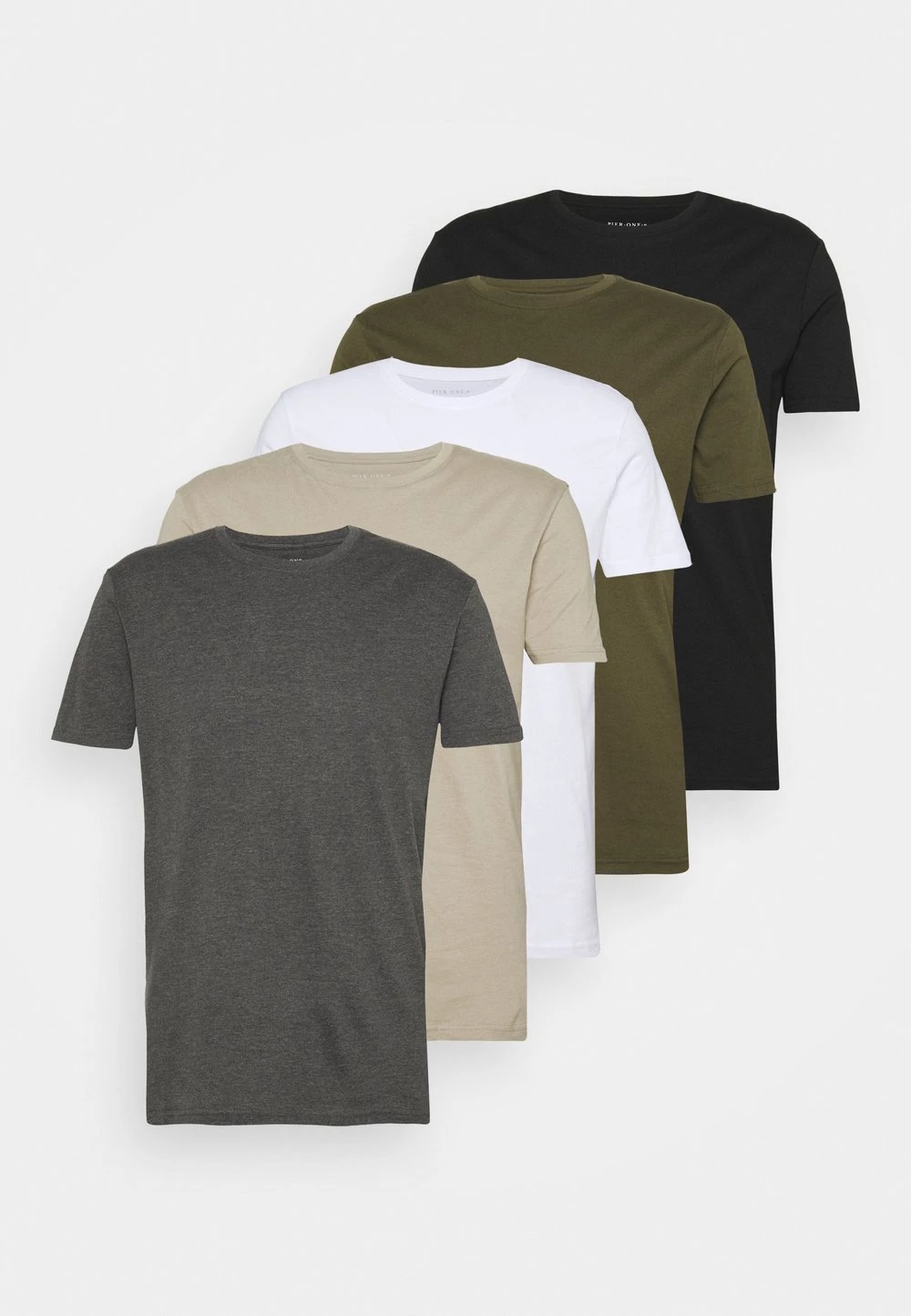 Pier One 5 PACK - T-shirt basique Prix Avantageux t-shirts col rond homme 23 Pier One 5 PACK - T-shirt basique Prix Avantageux t-shirts col rond homme – Image 21