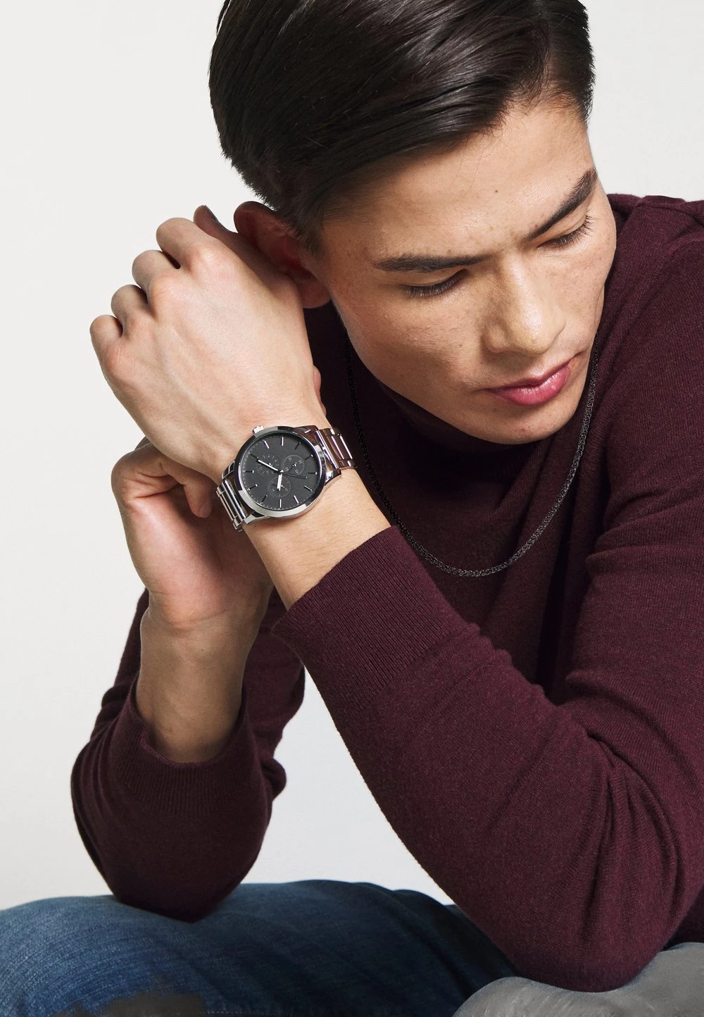 Pier One SET - Montre Prix Sympa montres et bijoux couleur unie homme 4 Pier One SET - Montre Prix Sympa montres et bijoux couleur unie homme – Image 2