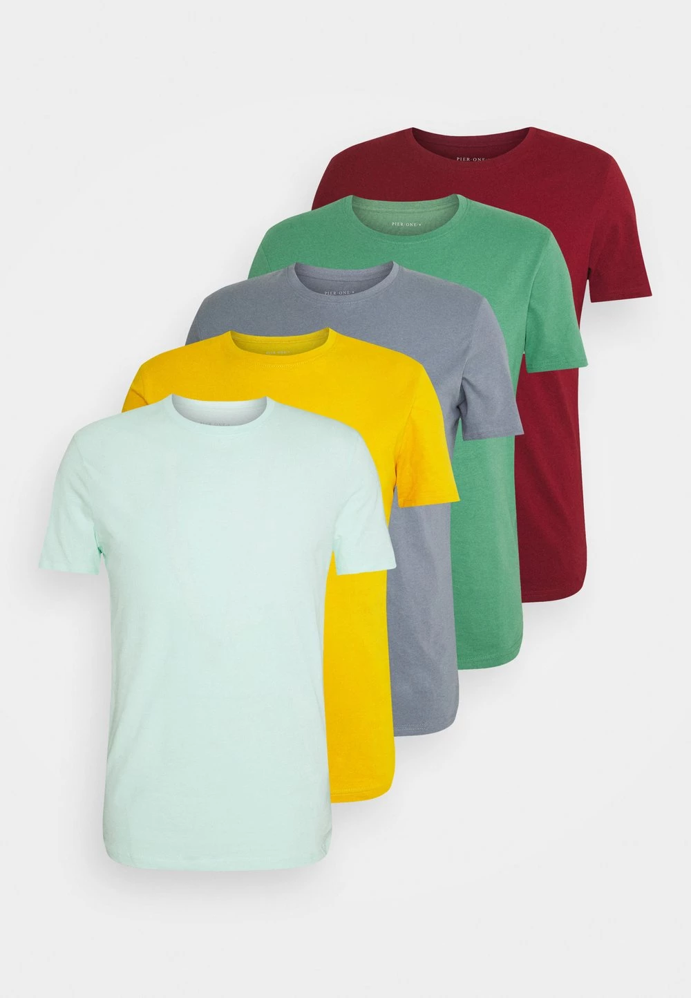 Pier One 5 PACK - T-shirt basique Prix Avantageux t-shirts col rond homme 18 Pier One 5 PACK - T-shirt basique Prix Avantageux t-shirts col rond homme – Image 16