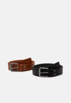 Prix Réduit Pier One 2 PACK - Ceinture ceintures boucle ardillon unisex