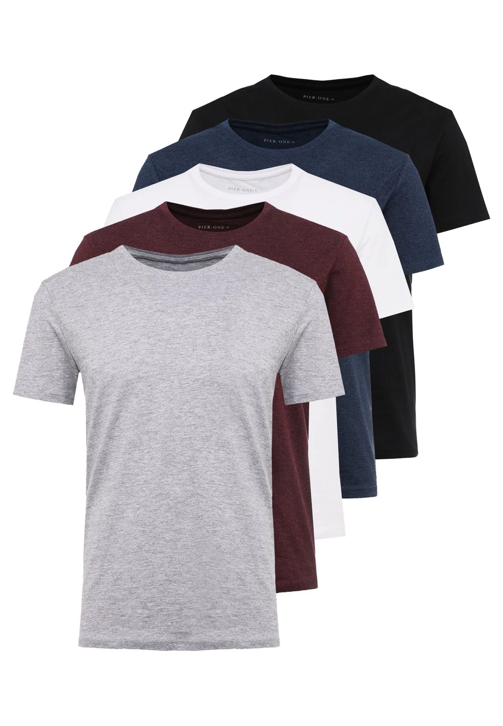 Prix Ourlé Pier One 5 PACK - T-shirt basique t-shirts & polos col rond homme 18 Prix Ourlé Pier One 5 PACK - T-shirt basique t-shirts & polos col rond homme – Image 16